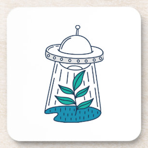 AUSSERIRDISCHEN UFO GETRÄNKEUNTERSETZER