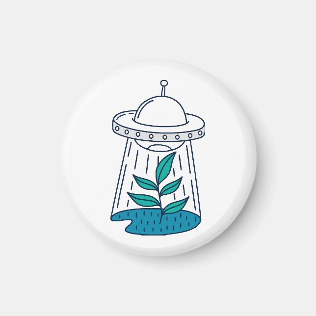 AUSSERIRDISCHEN UFO MAGNET (Vorne)