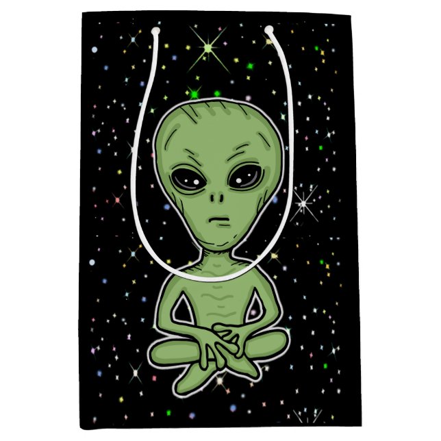 Außerirdischen, UFOs, Ufologie Mittlere Geschenktüte (Vorderseite)