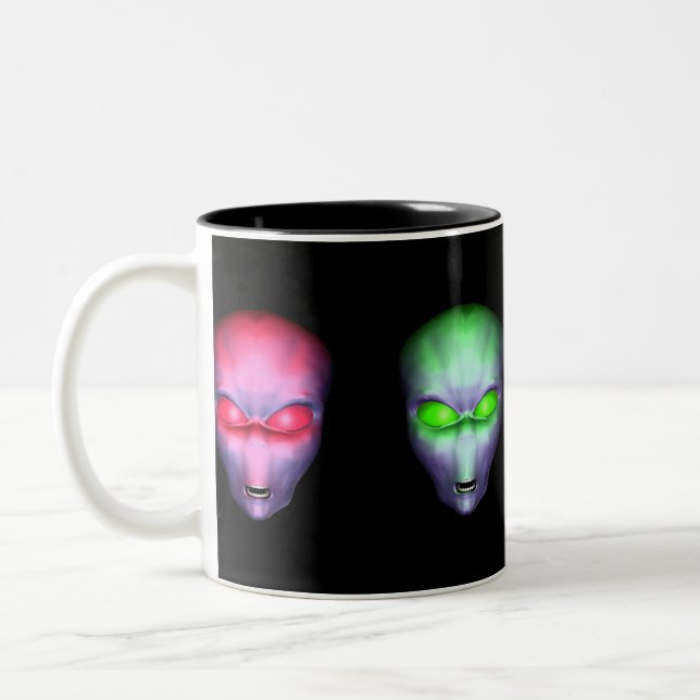 Außerirdischen Zweifarbige Tasse (Links)