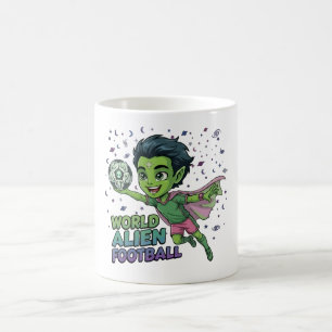 Außerirdischer Fußballspieler Weltraum-Fußball-Kin Kaffeetasse