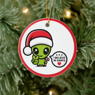 Außerirdischer Mars Weihnachtsbaumschmuck Keramik Ornament