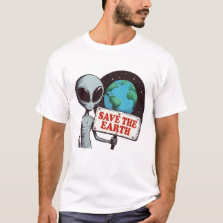 Außerirdischer rette die Erde T-Shirt