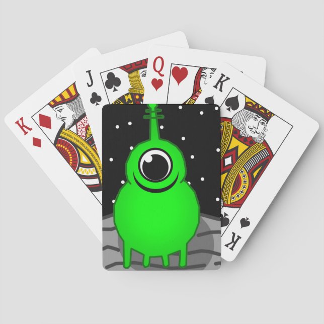 Außerirdischer Spielkarten (Rückseite)