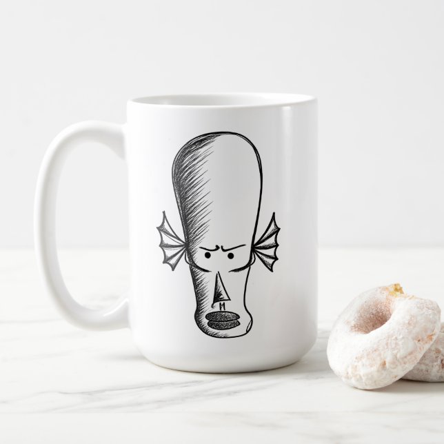 Außerirdischer Typ Kaffeetasse (Mit Donut)