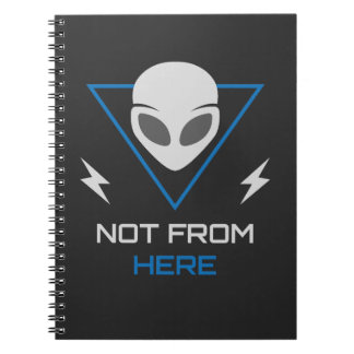 Außerirdischer UFO Sci-Fi Außenseiter Notizblock