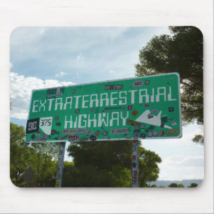 Außerirdisches Landstraßen-Zeichen, Rachel, Nevada Mousepad