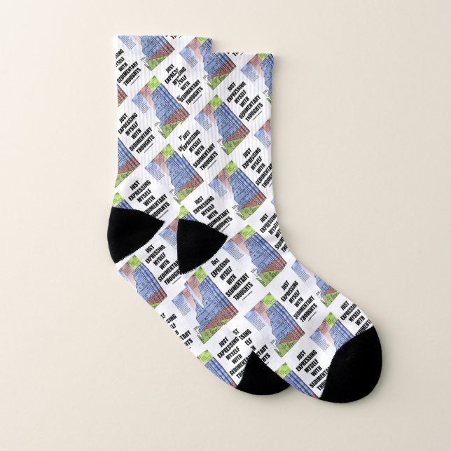 Äußern Sie sich einfach mit sedimentären Gedanken Socken (Paar)