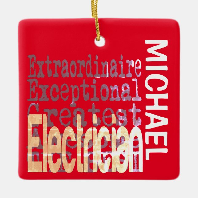 Außerordentlicher Elektro-KUSTOM Keramikornament (Vorderseite)
