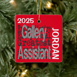 Außerordentlicher Gallery Assistant Keramikornament