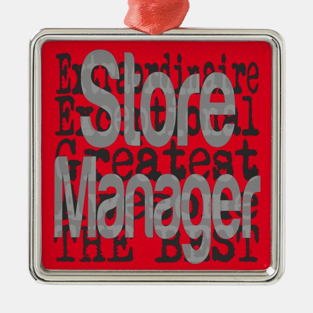 Außerordentlicher Manager Ornament Aus Metall (Vorne)