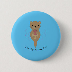 Außerordentlicher Otter Button