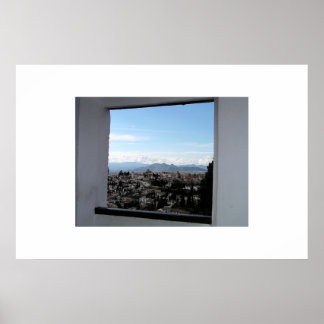 Aussicht auf Alhambra Poster