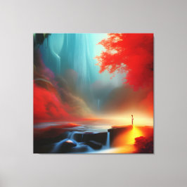 Aussicht auf atemberaubende Schönheit Leinwanddruck