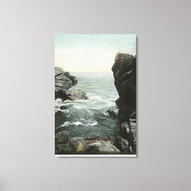Aussicht auf Bakers Island, Whales Gulch Leinwanddruck (Vorderseite)
