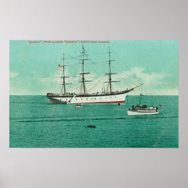 Aussicht auf Balboa und Sinaloa Poster (Vorne)