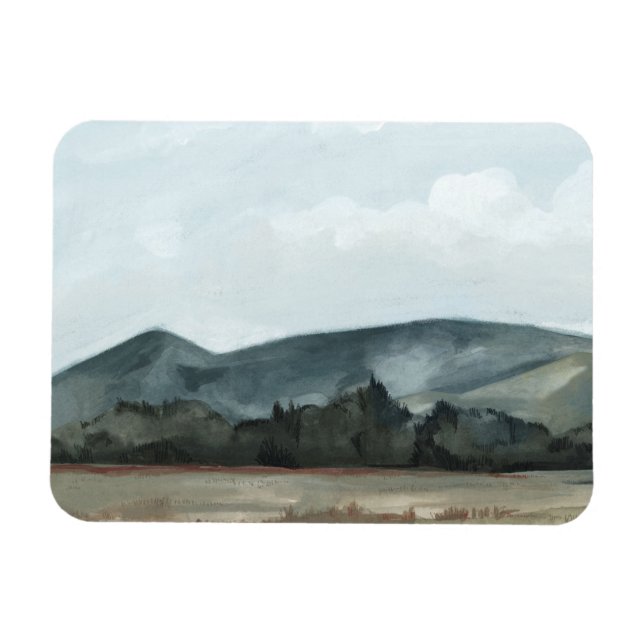 Aussicht auf Bauernhof Magnet (Horizontal)