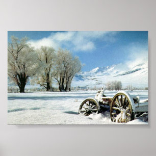 Aussicht auf Berge Poster