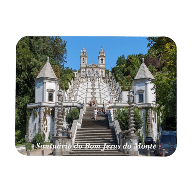 Aussicht auf Bom Jesus do Monte. Magnet (Horizontal)