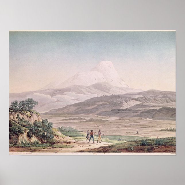 Aussicht auf Cajambe Poster (Vorne)