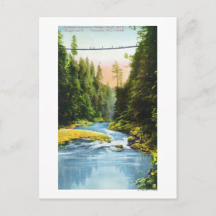 Aussicht auf Capilano Hängebrücke # 2 Postkarte
