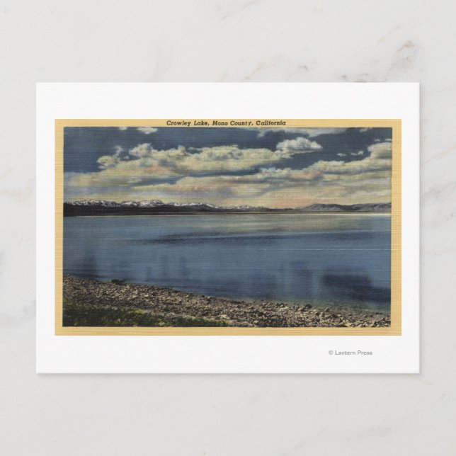 Aussicht auf Crowley Lake Postkarte (Vorderseite)