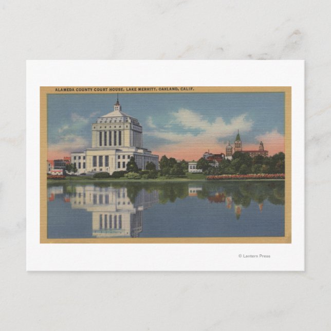 Aussicht auf das Alameda Landkreis Court House Postkarte (Vorderseite)