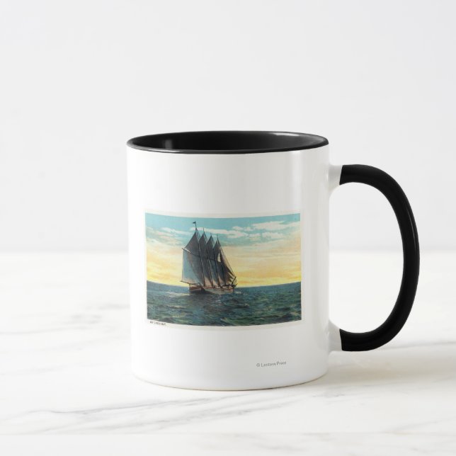 Aussicht auf das alte französische Schloss, 3 Länd Tasse (Rechts)