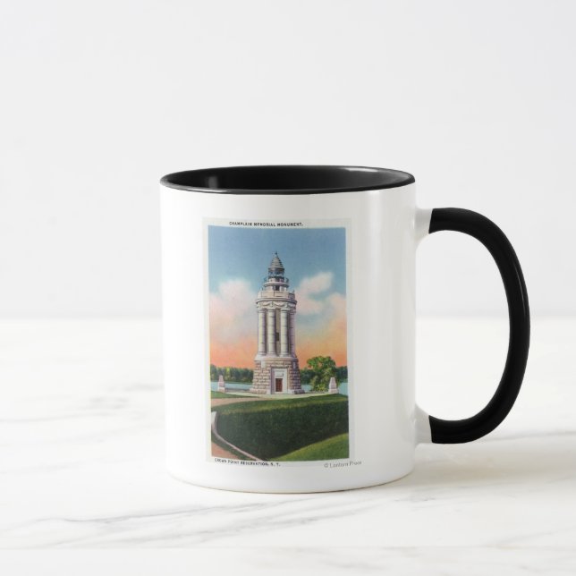 Aussicht auf das Champlain-Denkmal Tasse (Rechts)
