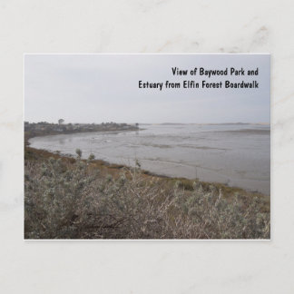 Aussicht auf das Estuary aus dem Elfin Forest, Los Postkarte
