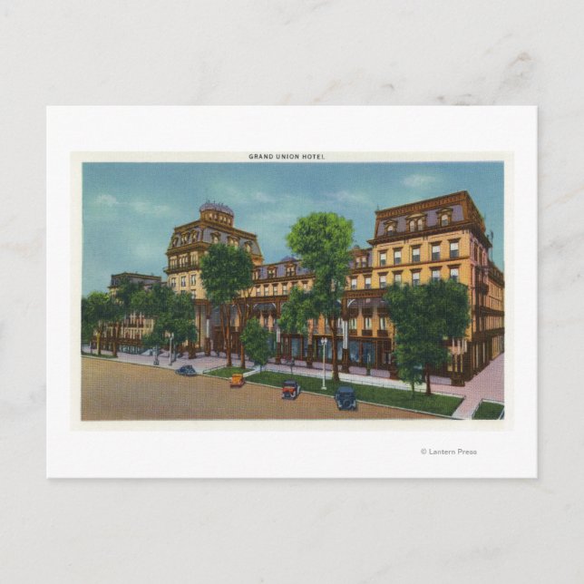 Aussicht auf das Grand Gewerkschaft Hotel # 2 Postkarte (Vorderseite)
