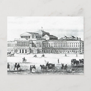 Aussicht auf das Große Theater, Warschau Postkarte