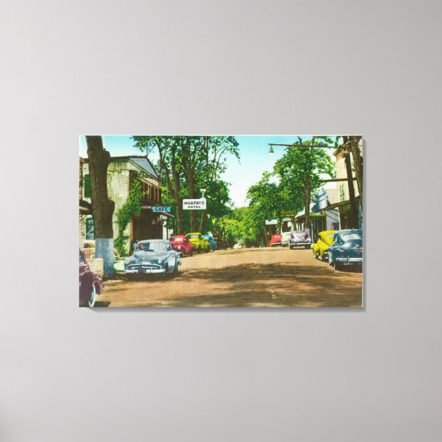 Aussicht auf das historische Murphy's Hotel Leinwanddruck (Vorderseite)