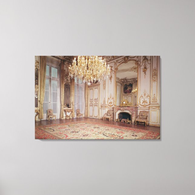 Aussicht auf das Innere des Grand Salon Leinwanddruck (Vorderseite)