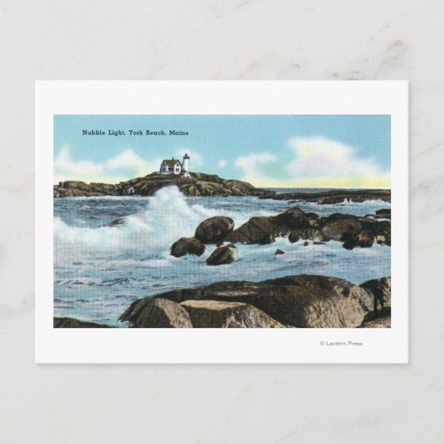 Aussicht auf das Leuchtturm der Blase Postkarte (Vorderseite)