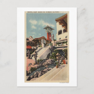 Aussicht auf das Mission Inn & Oriental Court Postkarte