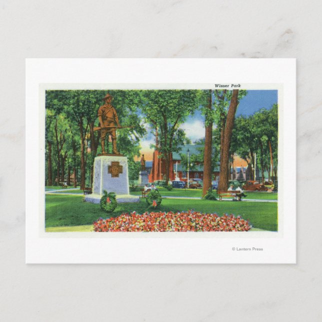 Aussicht auf das Monument Wisner Park Postkarte (Vorderseite)