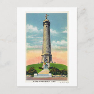 Aussicht auf das Myles Standish Monument # 2 Postkarte
