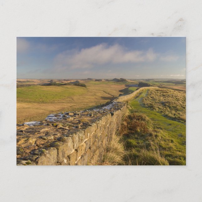Aussicht auf das Norhumberland von der Hadrianswan Postkarte (Vorderseite)
