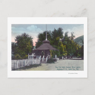Aussicht auf das Old Well House am Blue Lake Postkarte