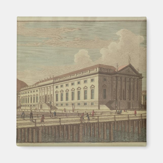 Aussicht auf das Opernhaus in Berlin, 1773 Magnet (Vorne)
