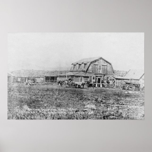 Aussicht auf das Original Occidental Hotel Poster (Vorne)