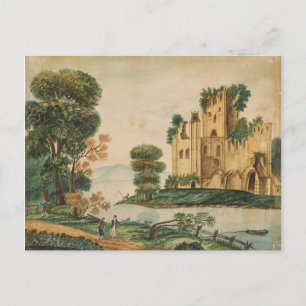Aussicht auf das Schloss Postkarte