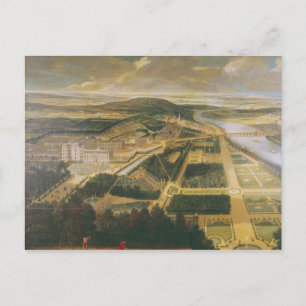 Aussicht auf das Schloss und die Gärten von St. Cl Postkarte