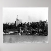 Aussicht auf das Schloss Windsor, über die Themse