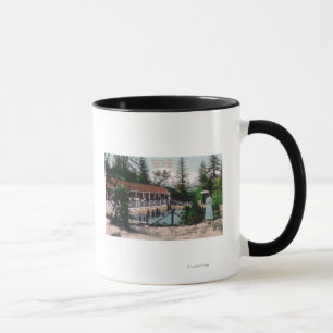 Aussicht auf das SchwimmbadAdams Springs, CA Tasse