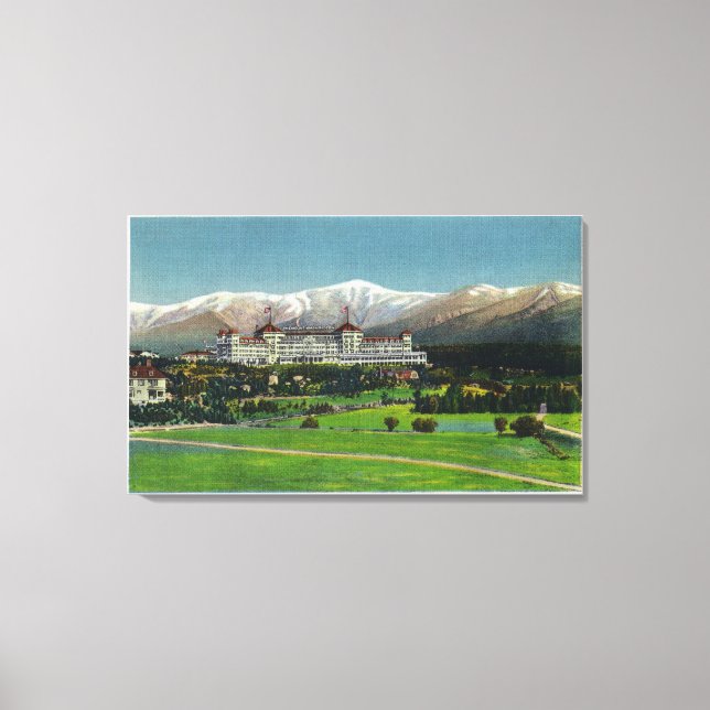 Aussicht auf das Washington Hotel, Präsidentenpala Leinwanddruck (Vorderseite)
