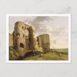Aussicht auf das West Gate of Pevensey Castle, Sus Postkarte