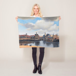 Aussicht auf Delft, Johannes Vermeer, 1659-1660 Fleecedecke