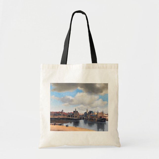 Aussicht auf Delft, Johannes Vermeer, 1659-1660 Tragetasche (Vorne)